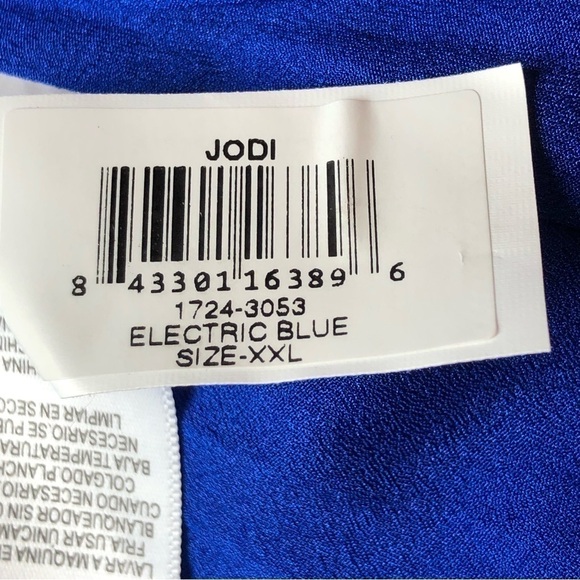 Dress The Population Gown Jodi Electric Blue Size XXL - Picture 6 of 13